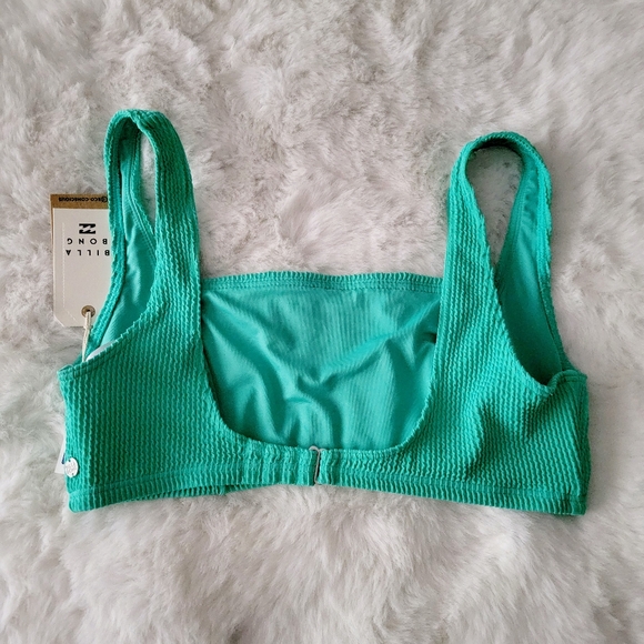 🐍BILLABONG BRAND NEW SUMMER HIGH SQUARE BIKINI TOP SIZE XL/14 - Picture 3 of 6